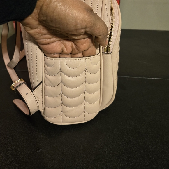 Michael Kors Cream Quilted Backpack - Picture 7 of 10